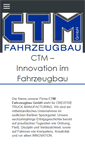 Mobile Screenshot of ctm-fahrzeugbau.com
